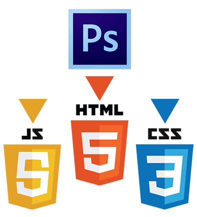 Conversion of the files from PSD to HTML